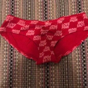 Victoria’s Secret pink & red Love Pink panty S